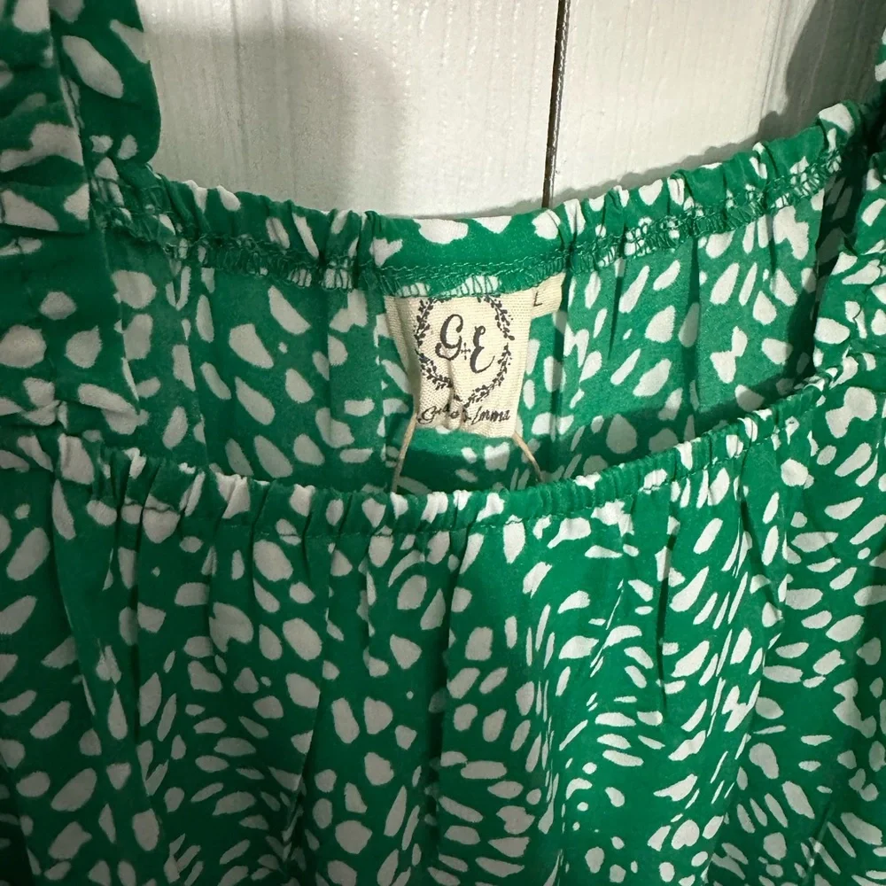 Grace & Emma Green dot dress - Picture 5 of 6